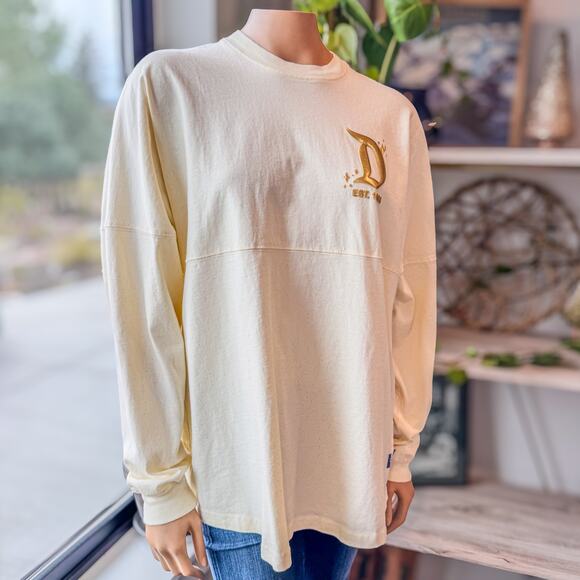 Disneyland Resort Pixie Dust Cream/Gold Spirit Jersey w/ Gold Foil Logo, Large - Picture 6 of 10